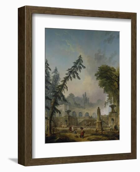 Parklandschaft, 1773-Hubert Robert-Framed Giclee Print