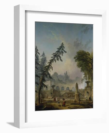 Parklandschaft, 1773-Hubert Robert-Framed Giclee Print