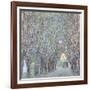 Parkway in Front of Castle Kammer at Lake Atter-Gustav Klimt-Framed Art Print