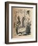 'Parley between Piers Gaveston and the Earl of Pembroke.', c1860, (c1860)-John Leech-Framed Giclee Print