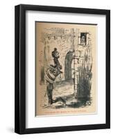 'Parley between Piers Gaveston and the Earl of Pembroke.', c1860, (c1860)-John Leech-Framed Giclee Print