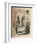 'Parley between Piers Gaveston and the Earl of Pembroke.', c1860, (c1860)-John Leech-Framed Giclee Print