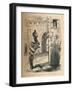 'Parley between Piers Gaveston and the Earl of Pembroke.', c1860, (c1860)-John Leech-Framed Giclee Print