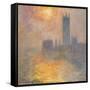 Parliament at Sunset, 1904-Claude Monet-Framed Stretched Canvas