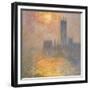 Parliament at Sunset, 1904-Claude Monet-Framed Giclee Print