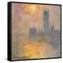 Parliament at Sunset, 1904-Claude Monet-Framed Stretched Canvas