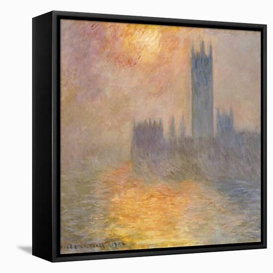 Parliament at Sunset, 1904-Claude Monet-Framed Stretched Canvas