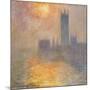 Parliament at Sunset, 1904-Claude Monet-Mounted Giclee Print