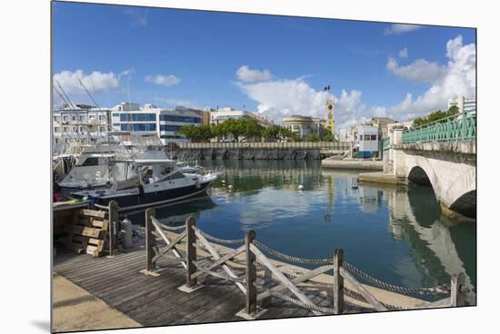 Parliament Building and Constitution River, Bridgetwon, St. Michael, Barbados, West Indies, Caribbe-Frank Fell-Mounted Premium Photographic Print