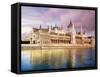 Parliament Building and Danube River, Budapest, Hungary-Miva Stock-Framed Stretched Canvas