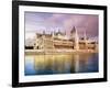 Parliament Building and Danube River, Budapest, Hungary-Miva Stock-Framed Photographic Print