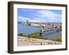 Parliament Building and Danube River, Budapest, Hungary-Miva Stock-Framed Premium Photographic Print