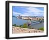 Parliament Building and Danube River, Budapest, Hungary-Miva Stock-Framed Premium Photographic Print