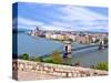 Parliament Building and Danube River, Budapest, Hungary-Miva Stock-Stretched Canvas