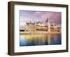 Parliament Building and Danube River, Budapest, Hungary-Miva Stock-Framed Photographic Print