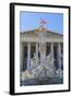 Parliament Building and Statues, Vienna, Austria-Peter Adams-Framed Photographic Print