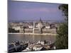 Parliament Building and the River Danube, Budapest, Hungary-John Miller-Mounted Photographic Print