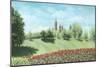 Parliament Building and Tulips - Ottawa-Kevin Dodds-Mounted Giclee Print