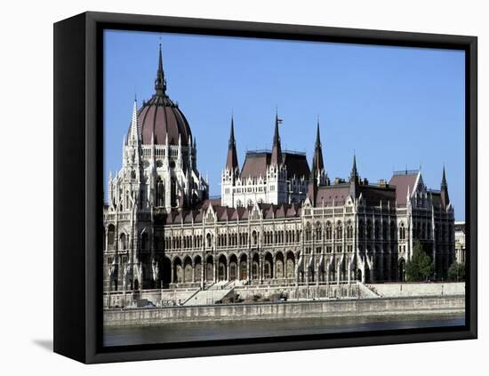 Parliament Building, Budapest, Hungary-Peter Thompson-Framed Stretched Canvas