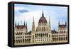 Parliament Building, Budapest, Hungary.-William Perry-Framed Stretched Canvas
