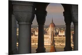 Parliament Building in Budapest-Jon Hicks-Mounted Premium Photographic Print