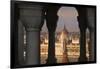 Parliament Building in Budapest-Jon Hicks-Framed Premium Photographic Print