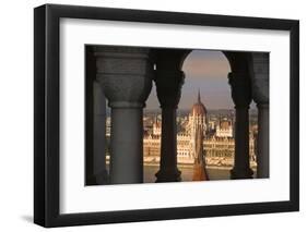 Parliament Building in Budapest-Jon Hicks-Framed Photographic Print