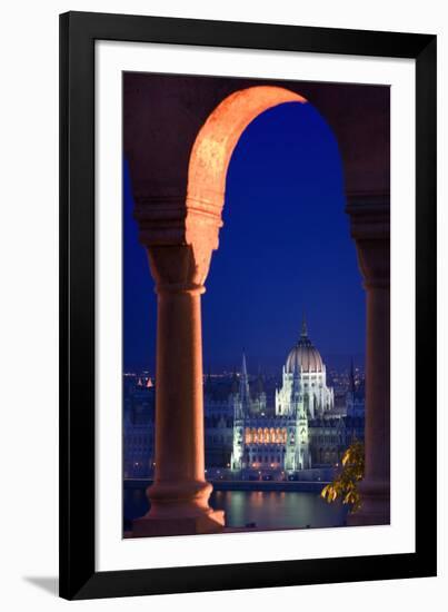 Parliament Building in Budapest-Jon Hicks-Framed Photographic Print