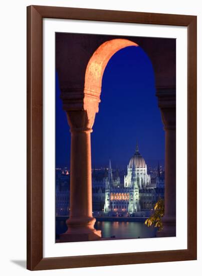 Parliament Building in Budapest-Jon Hicks-Framed Photographic Print