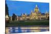 Parliament Building in Victoria, British Columbia, Canada-Chuck Haney-Stretched Canvas