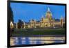 Parliament Building in Victoria, British Columbia, Canada-Chuck Haney-Framed Photographic Print