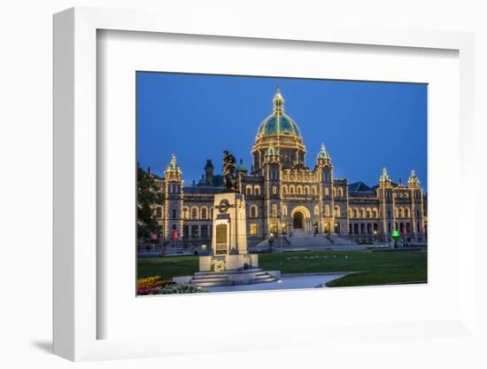 Parliament Building in Victoria, British Columbia, Canada-Chuck Haney-Framed Photographic Print