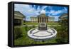 Parliament Building of Palau on the Island of Babeldoab, Palau, Central Pacific, Pacific-Michael Runkel-Framed Stretched Canvas