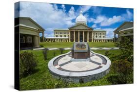 Parliament Building of Palau on the Island of Babeldoab, Palau, Central Pacific, Pacific-Michael Runkel-Stretched Canvas