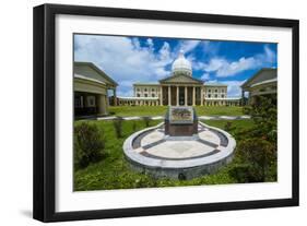 Parliament Building of Palau on the Island of Babeldoab, Palau, Central Pacific, Pacific-Michael Runkel-Framed Photographic Print