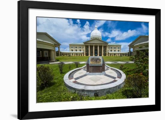 Parliament Building of Palau on the Island of Babeldoab, Palau, Central Pacific, Pacific-Michael Runkel-Framed Photographic Print