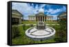 Parliament Building of Palau on the Island of Babeldoab, Palau, Central Pacific, Pacific-Michael Runkel-Framed Stretched Canvas