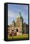 Parliament Buildings, Inner Harbor, Victoria, British Columbia, Canada.-Stuart Westmorland-Framed Stretched Canvas