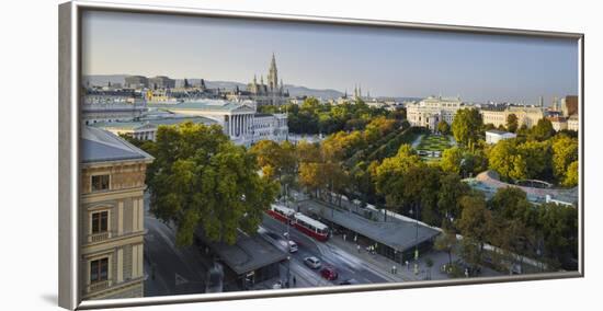 Parliament, City Hall, Burgtheater, Volksgarten, Ringstra§e, 1st District, Vienna, Austria-Rainer Mirau-Framed Photographic Print