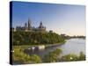 Parliament Hill and Ottawa River, Ottawa, Ontario, Canada-Michele Falzone-Stretched Canvas