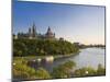 Parliament Hill and Ottawa River, Ottawa, Ontario, Canada-Michele Falzone-Mounted Premium Photographic Print