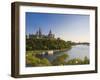 Parliament Hill and Ottawa River, Ottawa, Ontario, Canada-Michele Falzone-Framed Photographic Print