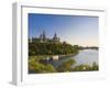 Parliament Hill and Ottawa River, Ottawa, Ontario, Canada-Michele Falzone-Framed Photographic Print