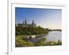 Parliament Hill and Ottawa River, Ottawa, Ontario, Canada-Michele Falzone-Framed Photographic Print
