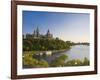 Parliament Hill and Ottawa River, Ottawa, Ontario, Canada-Michele Falzone-Framed Photographic Print