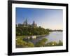 Parliament Hill and Ottawa River, Ottawa, Ontario, Canada-Michele Falzone-Framed Photographic Print