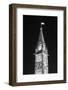 Parliament Hill Building at Night in Black and White in Ottawa, Canada-Songquan Deng-Framed Photographic Print
