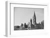 Parliament Hill Building in Black and White in Ottawa, Canada-Songquan Deng-Framed Photographic Print