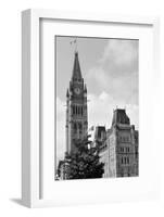 Parliament Hill Building in Black and White in Ottawa, Canada-Songquan Deng-Framed Photographic Print