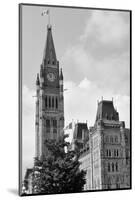 Parliament Hill Building in Black and White in Ottawa, Canada-Songquan Deng-Mounted Photographic Print